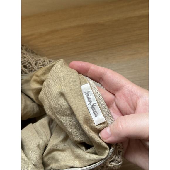 Neiman Marcus Made in Italy Woven Bag Leather Bottom - Picture 9 of 9